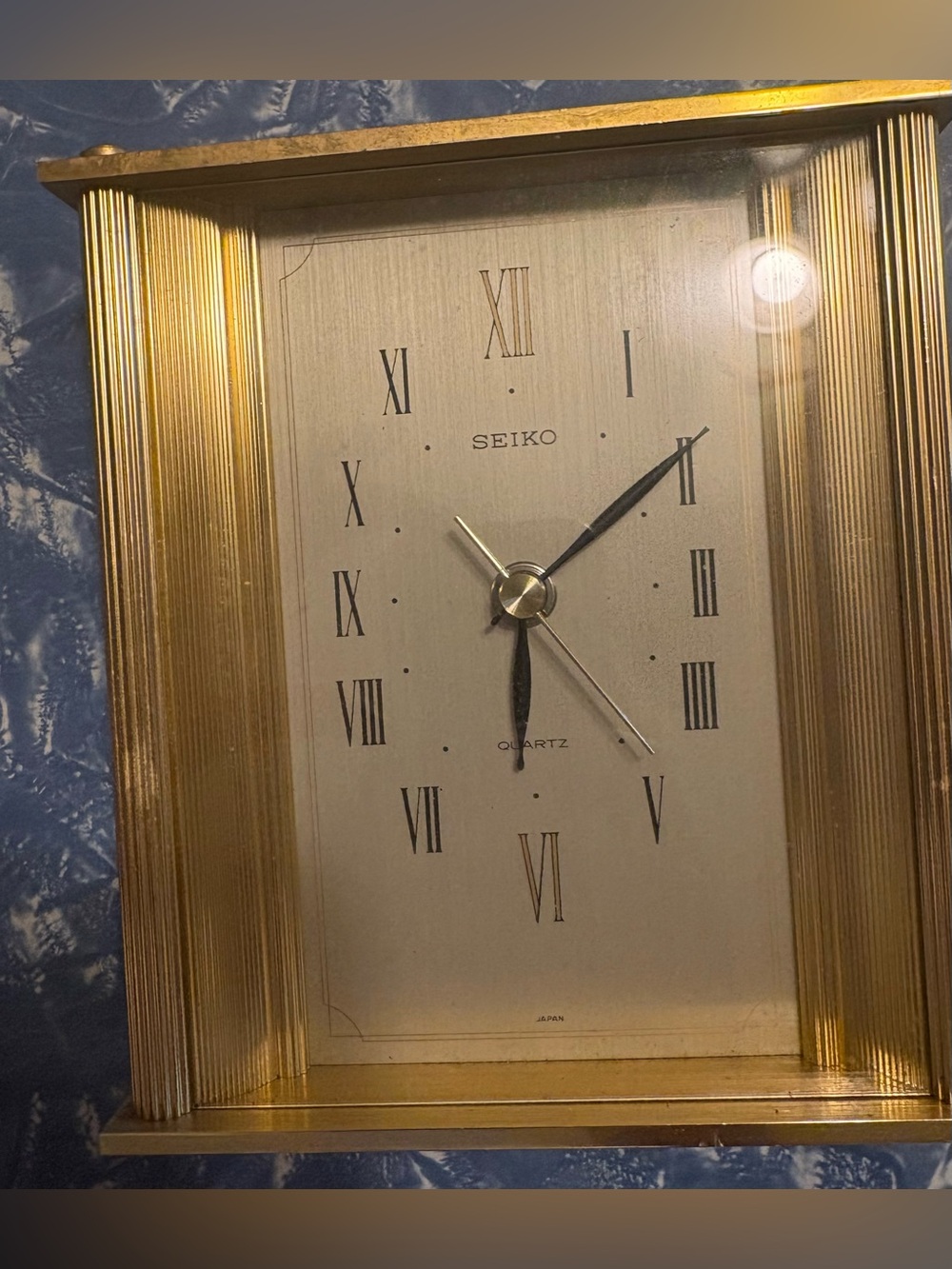 Vintage Seiko Desk Brass Desk Clock